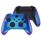 eXtremeRate Retail Chameleon Purple Blue Replacement Handles Shell for Xbox Series X Controller, Custom Side Rails Panels Front Housing Shell Faceplate for Xbox Series S Controller - Controller NOT Included - ZX3P301