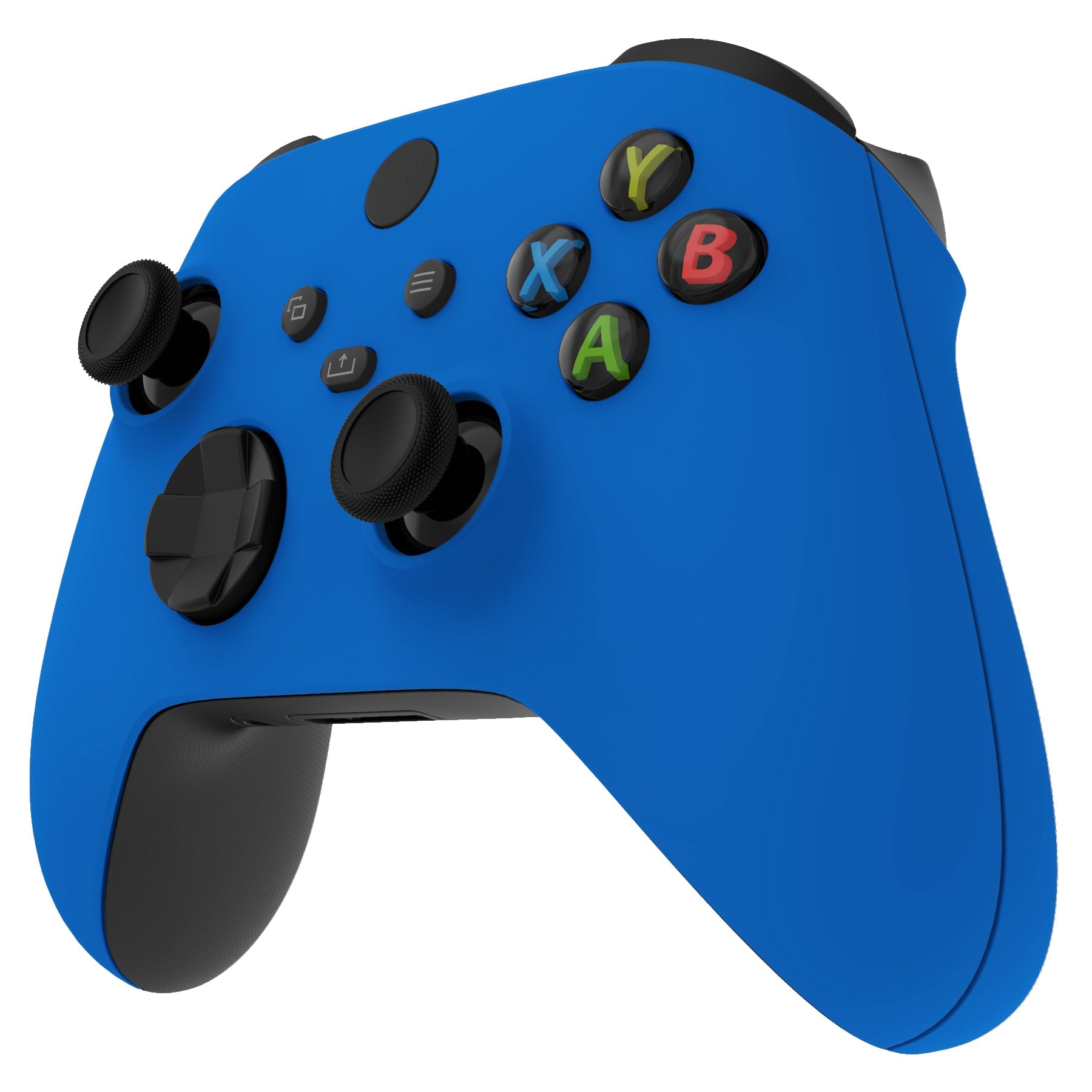 eXtremeRate Soft Touch Blue Replacement Handles Top Shell for Xbox 