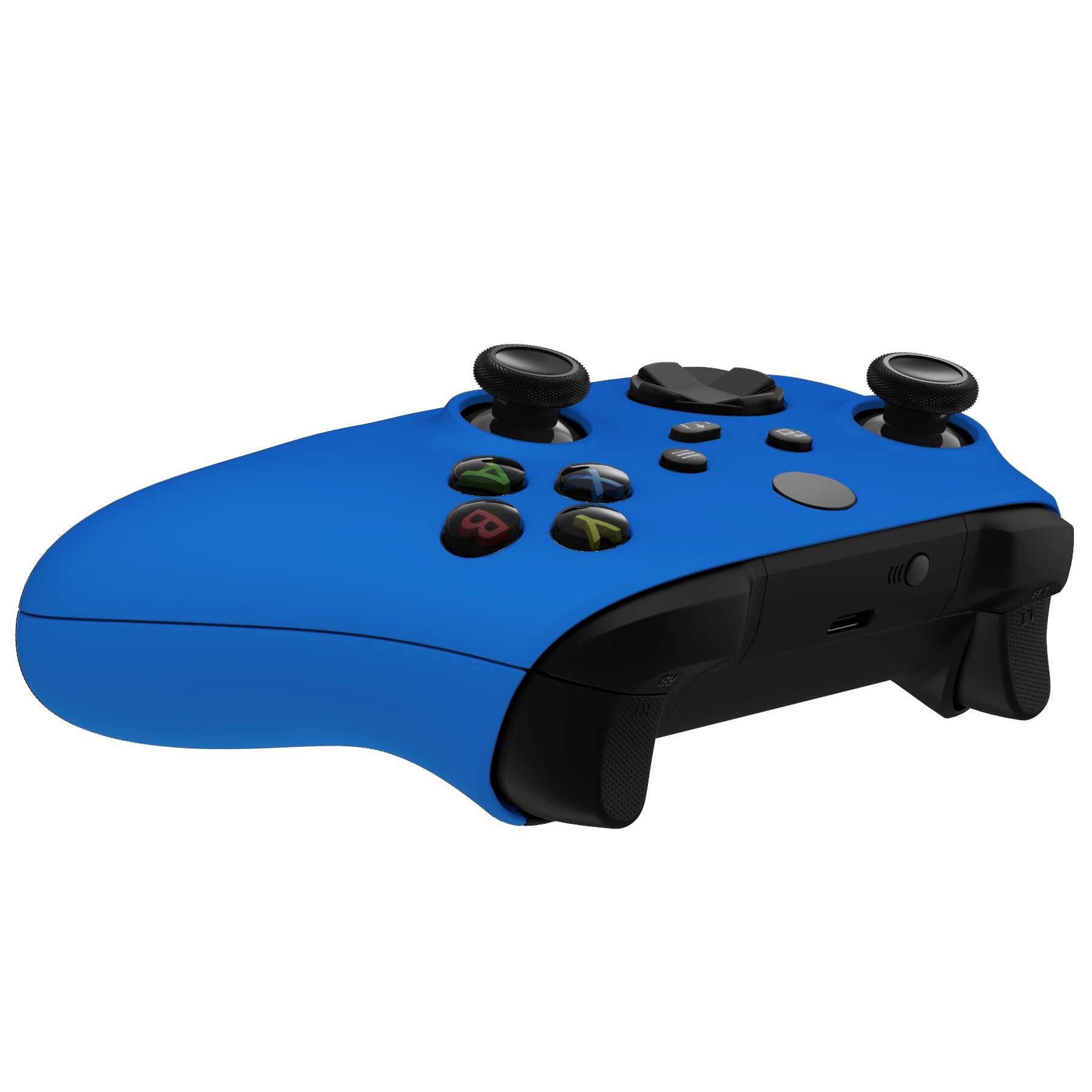eXtremeRate Retail Soft Touch Blue Replacement Handles Shell for Xbox Series X Controller, Custom Side Rails Panels Front Housing Shell Faceplate for Xbox Series S Controller - Controller NOT Included - ZX3P305