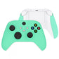 eXtremeRate Retail Soft Touch Mint Green Replacement Handles Shell for Xbox Series X Controller, Custom Side Rails Panels Front Housing Shell Faceplate for Xbox Series S Controller - Controller NOT Included - ZX3P314