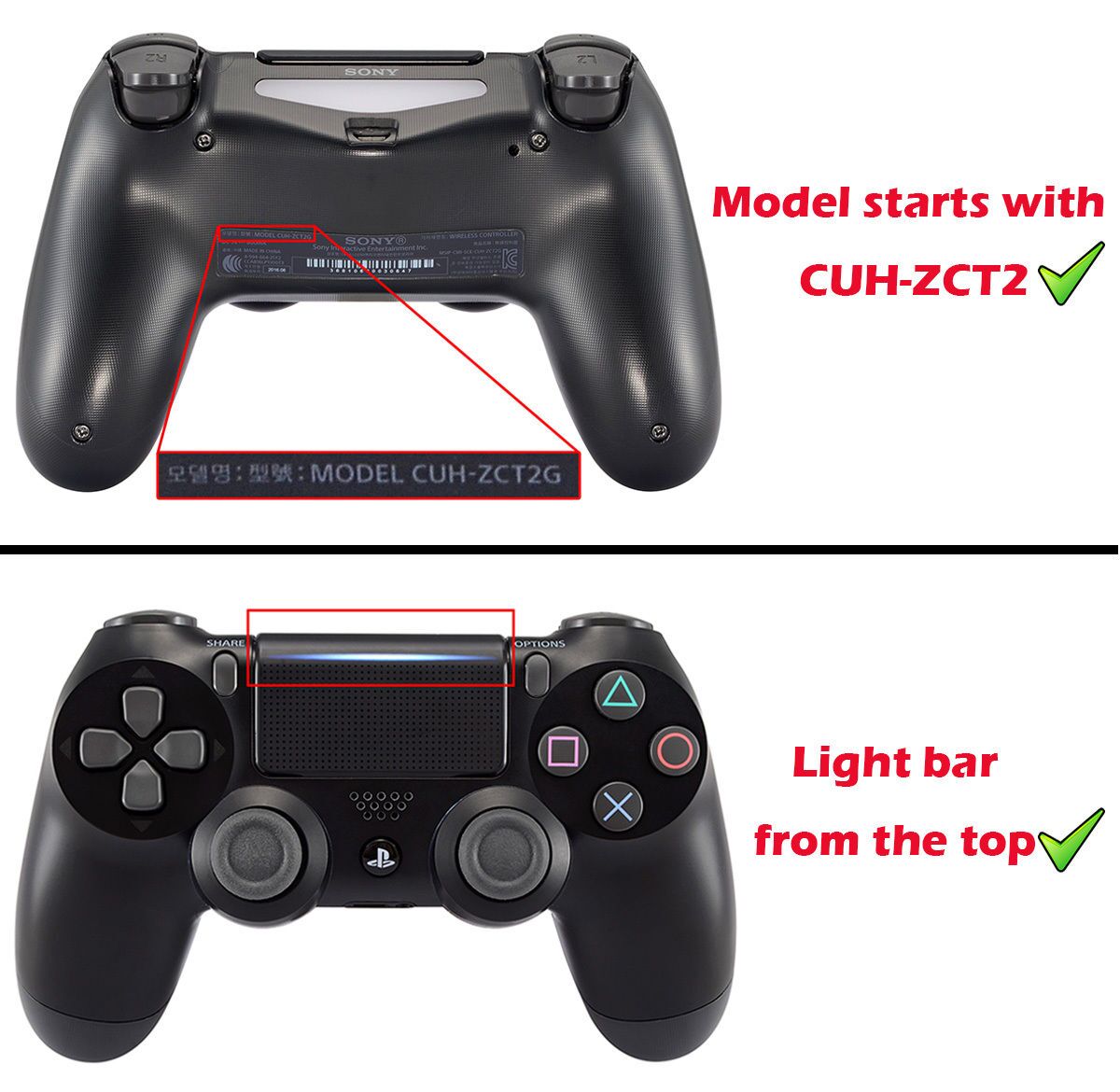 Slim eXtremeRate eXtremeRate Buttons CUH-ZCT2 Trigger PS4 for Included Controller Thumbstick 2.0) – PS4 Luminated - Retail Multi-Colors DTFS D-pad Face for LED (DTF Pro Home Controller, NOT Controller Kit